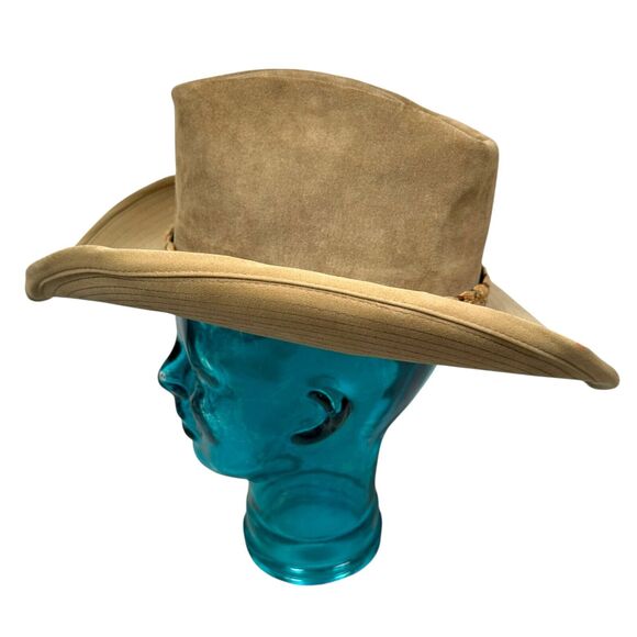 Resistol Stagecoach Cowboy Hat Men’s 7 Brown Wide Brim Western Suede Leather - Picture 3 of 14